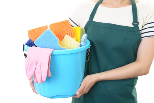 Move out cleaning service for a Fulham property exterior and entrance area