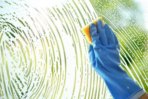 Deep cleaning service in a Fulham home kitchen and living space