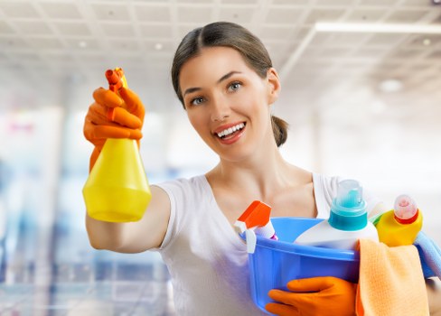 Cleaning kitchenette and shared surfaces in a Fulham workplace