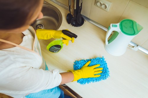 Customer complaint being logged during carpet cleaning service review