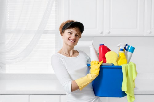 Local cleaners preparing a Fulham property for new occupants