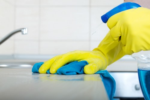 Fabric curtain assessment and cleaning preparation