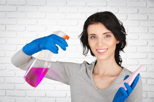 Accessible Fulham carpet cleaning website content on a laptop screen